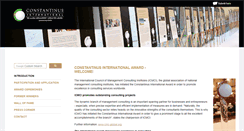 Desktop Screenshot of constantinus-international.com
